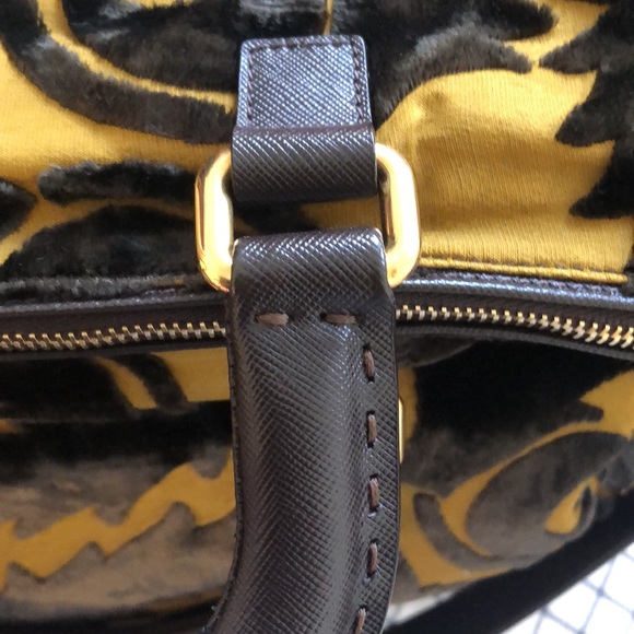 Prada Velluto leather and velvet jacquard purse - Picture 12 of 16